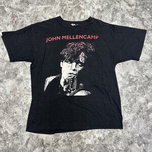 Vintage John Mellencamp Dance Naked T-Shirt Blues Rock Band Tour Size L